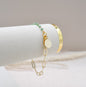 Green and Gold Paperclip Bracelet