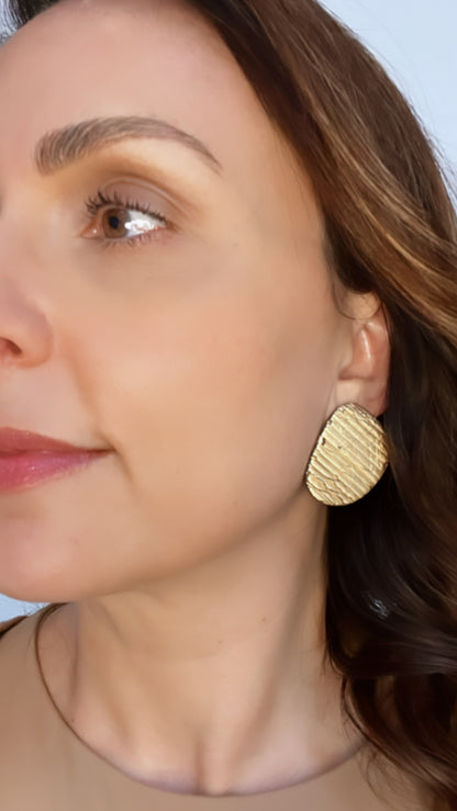 Textured Clay Earrings