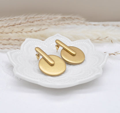 Circle Gold Earrings