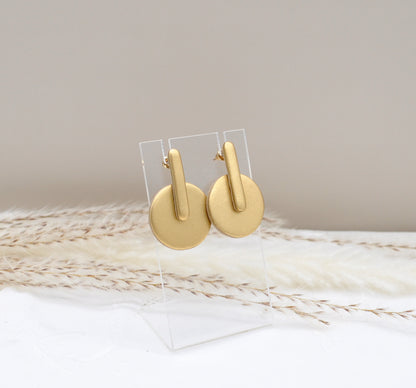 Circle Gold Earrings