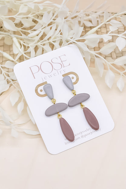 Organic Dangle Drop Earrings