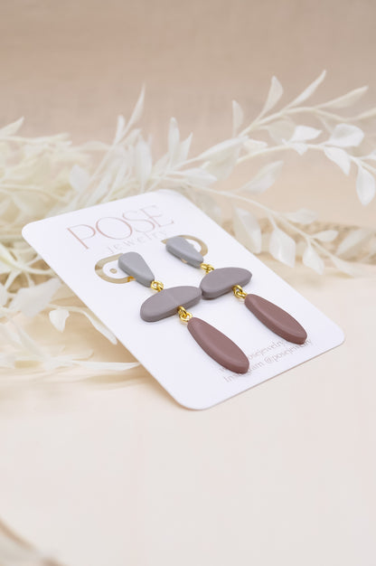 Organic Dangle Drop Earrings