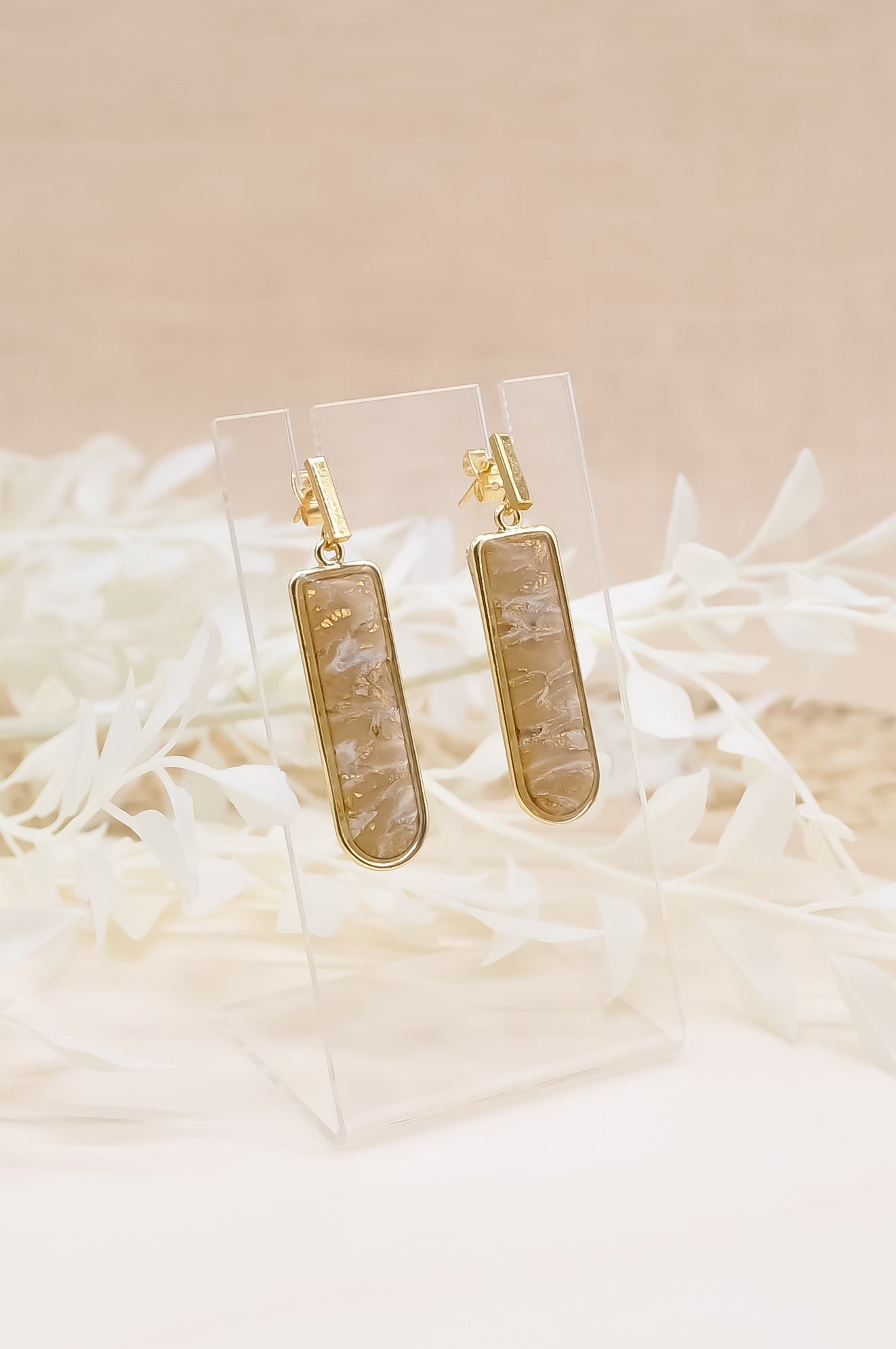 Stone Dangle Earrings