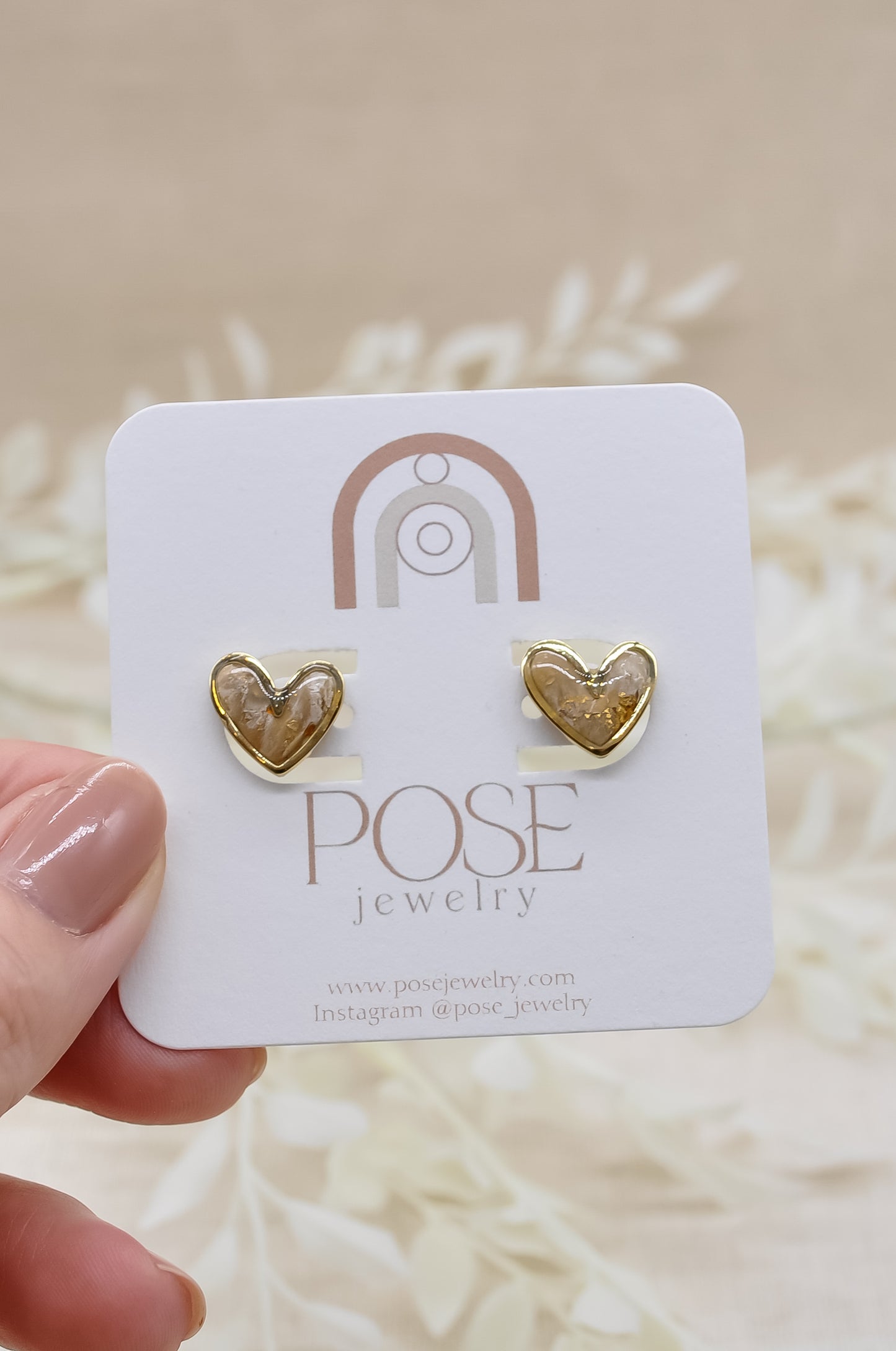 Heart Stud Earrings